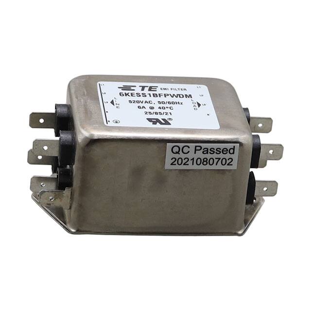 6KESS1BFPWDM TE Connectivity Corcom Filters  Moduli di filtro di linea di alimentazione